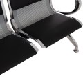 BENCH 3-SEATER AIRPORT-TYPE AVIATOR FK18400 METALLIC WITH BLACK PU 172x55x76Hcm. BENCH 3-SEATER AIRPORT-TYPE AVIATOR FK18400 METALLIC WITH BLACK PU 172x55x76Hcm.