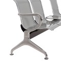 BENCH 3-SEATER+TABLE AIRPORT-TYPE AVIATOR FK18403 METALLIC MESH IN SILVER/GREY COLOR 223x55x76Hcm. BENCH 3-SEATER+TABLE AIRPORT-TYPE AVIATOR FK18403 METALLIC MESH IN SILVER/GREY COLOR 223x55x76Hcm.