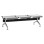 BENCH 3-SEATER AIRPORT-TYPE AVIATOR FK18404 METALLIC MESH IN SILVER/GREY COLOR 148x50x40Hcm.