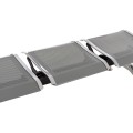 BENCH 3-SEATER AIRPORT-TYPE AVIATOR FK18404 METALLIC MESH IN SILVER/GREY COLOR 148x50x40Hcm. BENCH 3-SEATER AIRPORT-TYPE AVIATOR FK18404 METALLIC MESH IN SILVER/GREY COLOR 148x50x40Hcm.