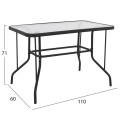 OUTDOOR DINING SET 5PCS ADAM FK10727.03 METAL CHAIRS & TABLE 110x60cm BLACK OUTDOOR DINING SET 5PCS ADAM FK10727.03 METAL CHAIRS & TABLE 110x60cm BLACK