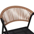 OUTDOOR DINING SET 5PCS ADAM FK10727.03 METAL CHAIRS & TABLE 110x60cm BLACK OUTDOOR DINING SET 5PCS ADAM FK10727.03 METAL CHAIRS & TABLE 110x60cm BLACK
