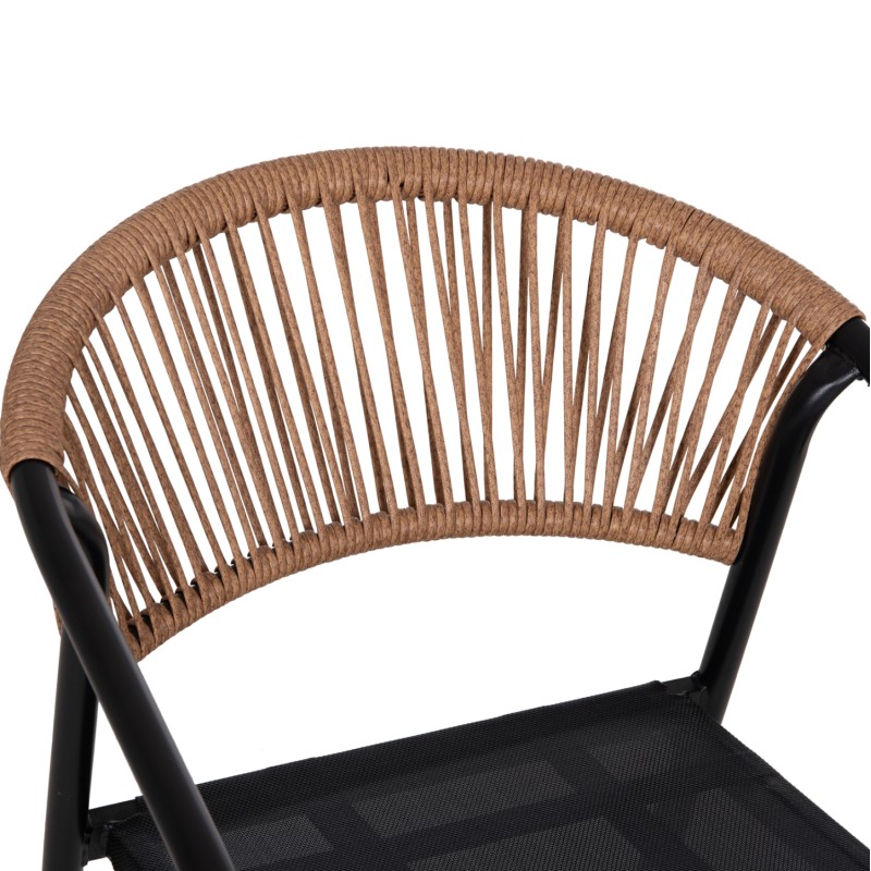OUTDOOR DINING SET 5PCS ADAM FK10727.03 METAL CHAIRS & TABLE 110x60cm BLACK OUTDOOR DINING SET 5PCS ADAM FK10727.03 METAL CHAIRS & TABLE 110x60cm BLACK