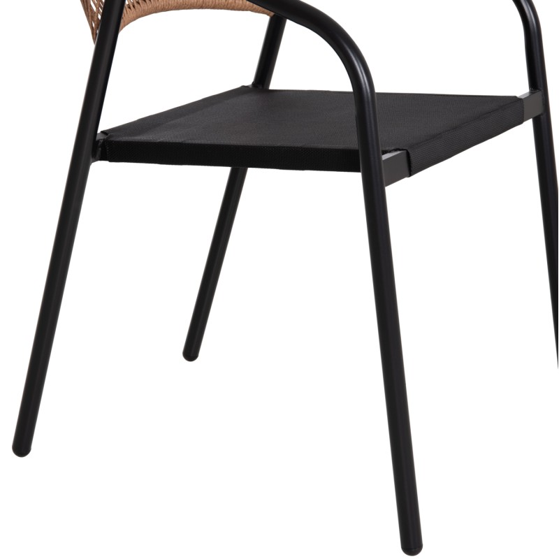 OUTDOOR DINING SET 5PCS ADAM FK10727.03 METAL CHAIRS & TABLE 110x60cm BLACK OUTDOOR DINING SET 5PCS ADAM FK10727.03 METAL CHAIRS & TABLE 110x60cm BLACK