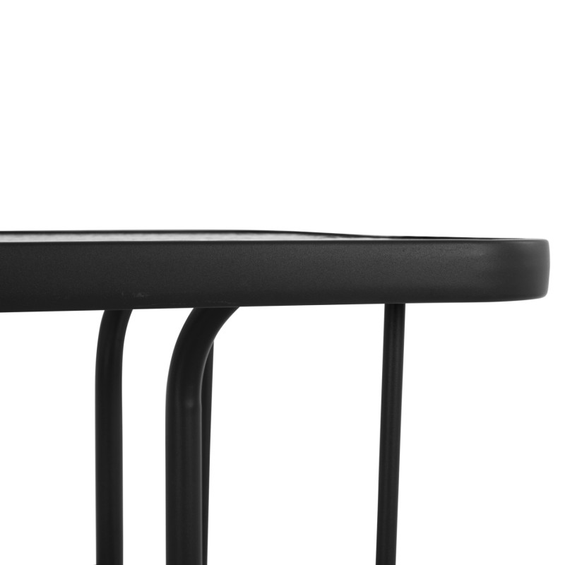 OUTDOOR DINING SET 5PCS ADAM FK10727.03 METAL CHAIRS & TABLE 110x60cm BLACK OUTDOOR DINING SET 5PCS ADAM FK10727.03 METAL CHAIRS & TABLE 110x60cm BLACK
