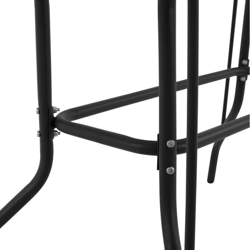 OUTDOOR DINING SET 5PCS ADAM FK10727.03 METAL CHAIRS & TABLE 110x60cm BLACK OUTDOOR DINING SET 5PCS ADAM FK10727.03 METAL CHAIRS & TABLE 110x60cm BLACK