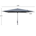 PROFESSIONAL UMBRELLA 4x4x3.55FK GLADELL FK6605.01 ANODIZED ALUMINUM--ACRYLIC SHADE IN GREY PROFESSIONAL UMBRELLA 4x4x3.55FK GLADELL FK6605.01 ANODIZED ALUMINUM--ACRYLIC SHADE IN GREY