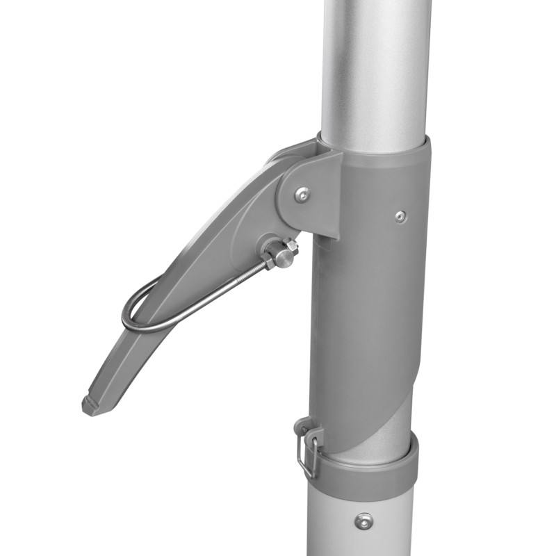 PROFESSIONAL UMBRELLA 4x4x3.55FK GLADELL FK6605.01 ANODIZED ALUMINUM--ACRYLIC SHADE IN GREY PROFESSIONAL UMBRELLA 4x4x3.55FK GLADELL FK6605.01 ANODIZED ALUMINUM--ACRYLIC SHADE IN GREY