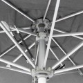 PROFESSIONAL UMBRELLA 4x4x3.55FK GLADELL FK6605.01 ANODIZED ALUMINUM--ACRYLIC SHADE IN GREY PROFESSIONAL UMBRELLA 4x4x3.55FK GLADELL FK6605.01 ANODIZED ALUMINUM--ACRYLIC SHADE IN GREY
