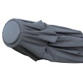 PROFESSIONAL UMBRELLA 4x4x3.55FK GLADELL FK6605.01 ANODIZED ALUMINUM--ACRYLIC SHADE IN GREY PROFESSIONAL UMBRELLA 4x4x3.55FK GLADELL FK6605.01 ANODIZED ALUMINUM--ACRYLIC SHADE IN GREY