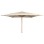 PROFESSIONAL UMBRELLA 4x4m GLADELL FK6605.02 HEAT TRANSFER ALUMINUM--ACRYLIC SHADE IN SAND BEIGE