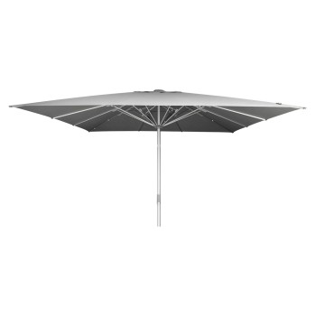 PROFESSIONAL ALUMINUM UMBRELLA 5x5m POLLIN FK6606.01 ACRYLIC SHADE IN GREY