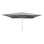 PROFESSIONAL ALUMINUM UMBRELLA 5x5m POLLIN FK6606.01 ACRYLIC SHADE IN GREY
