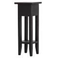 SIDE TABLE RAMU FK9484.02 MAHOGANY WOOD WITH A DRAWER IN BLACK 25x25x66,5Hcm.