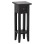 SIDE TABLE RAMU FK9484.02 MAHOGANY WOOD WITH A DRAWER IN BLACK 25x25x66,5Hcm.