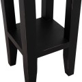 SIDE TABLE RAMU FK9484.02 MAHOGANY WOOD WITH A DRAWER IN BLACK 25x25x66,5Hcm.