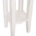 SIDE TABLE RAMU FK9484.03 MAHOGANY WOOD WITH A DRAWER IN WHITE 25x25x66.5Hcm.