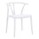 OUTDOOR DINING CHAIR BRAVE FK6625.01 POLPYPROPYLENE IN WHITE 47x42x84.5Hcm