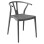 OUTDOOR DINING CHAIR BRAVE FK6625.03 POLPYPROPYLENE IN GREY 47x42x84.5Hcm