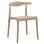 OUTDOOR DINING CHAIR ALOR FK6624.04 POLYPROPYLENE IN CAPPUCCINO 47x55x74.5Hcm.