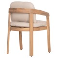 DINING CHAIR CRAVIN FK6441 ACACIA WOOD--CUSHIONS IN BEIGE 57.5x52x82Hcm. DINING CHAIR CRAVIN FK6441 ACACIA WOOD--CUSHIONS IN BEIGE 57.5x52x82Hcm.