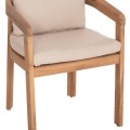 DINING CHAIR CRAVIN FK6441 ACACIA WOOD--CUSHIONS IN BEIGE 57.5x52x82Hcm. DINING CHAIR CRAVIN FK6441 ACACIA WOOD--CUSHIONS IN BEIGE 57.5x52x82Hcm.