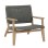 LOUNGE ARMCHAIR MONTER FK6241.02 ACACIA WOOD IN NATURAL--GREY ROPE 63.5x60x69Hcm.