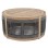 OUTDOOR ROUND COFFEE TABLE SERIES MORMONT FK6262.02 ACACIA WOOD IN NATURAL-GREY ROPE Φ60x40Hcm.