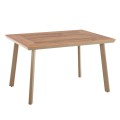 ALUMINUM DINING TABLE TABER FK5562.04 CAPPUCCINO WITH POLYWOOD TOP 120x80x72.5Hcm. ALUMINUM DINING TABLE TABER FK5562.04 CAPPUCCINO WITH POLYWOOD TOP 120x80x72.5Hcm.