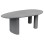 DINING TABLE OVAL VOLPE FK6599.01 FIBER CEMENT IN GREY 240x106x75Hcm