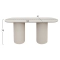 CONSOLE KENJI FK6584.02 FIBER CEMENT IN LIGHT BEIGE--140x40x77Hcm.