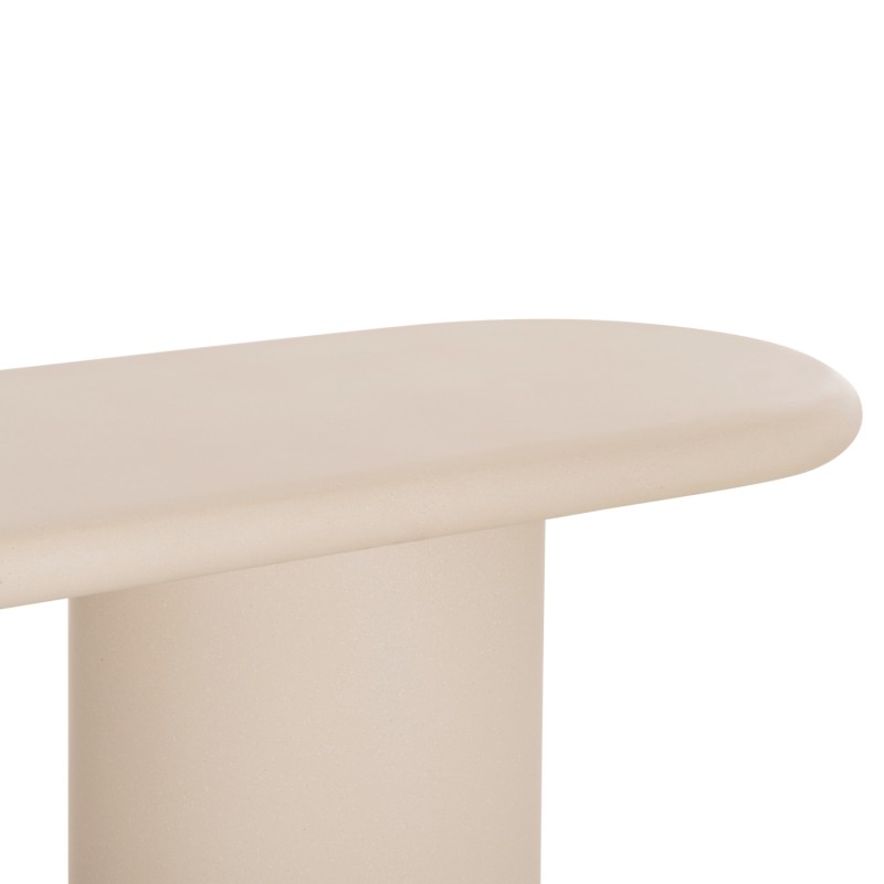CONSOLE KENJI FK6584.02 FIBER CEMENT IN LIGHT BEIGE--140x40x77Hcm.