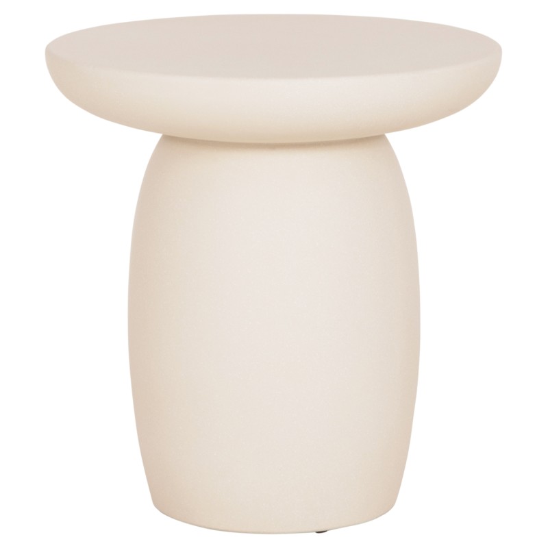 ROUND SIDE TABLE HIKARI FK6593.02 BEIGE FIBER CEMENT Φ46x48Hcm ROUND SIDE TABLE HIKARI FK6593.02 BEIGE FIBER CEMENT Φ46x48Hcm