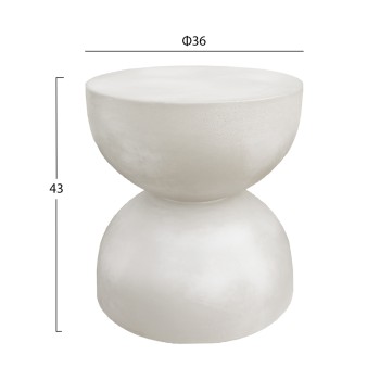 ROUND STOOL ZINI FK6580.02 FIBER CEMENT IN BEIGE Φ35x43Hcm. ROUND STOOL ZINI FK6580.02 FIBER CEMENT IN BEIGE Φ35x43Hcm.