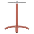 ALUMINUM TABLE BASE FK460.27 TERRACOTTA 66x66x72Hcm. CROSS 48x48cm. ALUMINUM TABLE BASE FK460.27 TERRACOTTA 66x66x72Hcm. CROSS 48x48cm.
