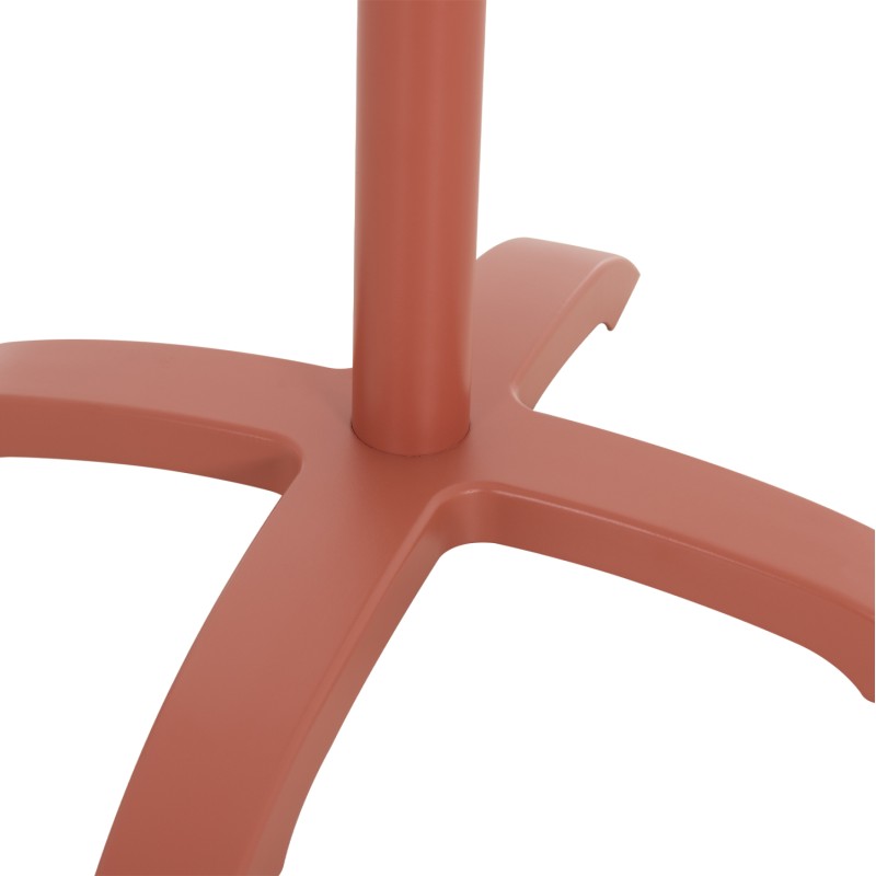 ALUMINUM TABLE BASE FK460.27 TERRACOTTA 66x66x72Hcm. CROSS 48x48cm. ALUMINUM TABLE BASE FK460.27 TERRACOTTA 66x66x72Hcm. CROSS 48x48cm.