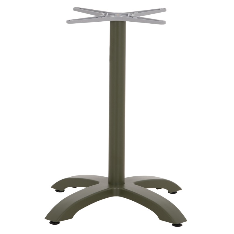 ALUMINUM TABLE BASE FK460.28 GREEN 66x66x72Hcm. CROSS 48x48cm. ALUMINUM TABLE BASE FK460.28 GREEN 66x66x72Hcm. CROSS 48x48cm.