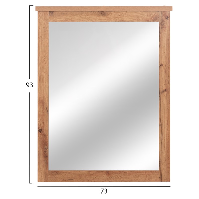 MIRROR CARYS FK314.12 MELAMINE IN NATURAL WOOD COLOR 73x4(thickness)x93Hcm. MIRROR CARYS FK314.12 MELAMINE IN NATURAL WOOD COLOR 73x4(thickness)x93Hcm.