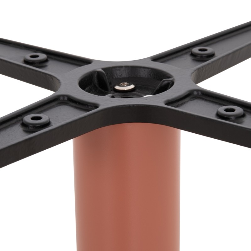 TABLE BASE FK438.27 METAL IN TERRACOTTA-HEIGHT ADJUSTERS 46x46x72Hcm. TABLE BASE FK438.27 METAL IN TERRACOTTA-HEIGHT ADJUSTERS 46x46x72Hcm.