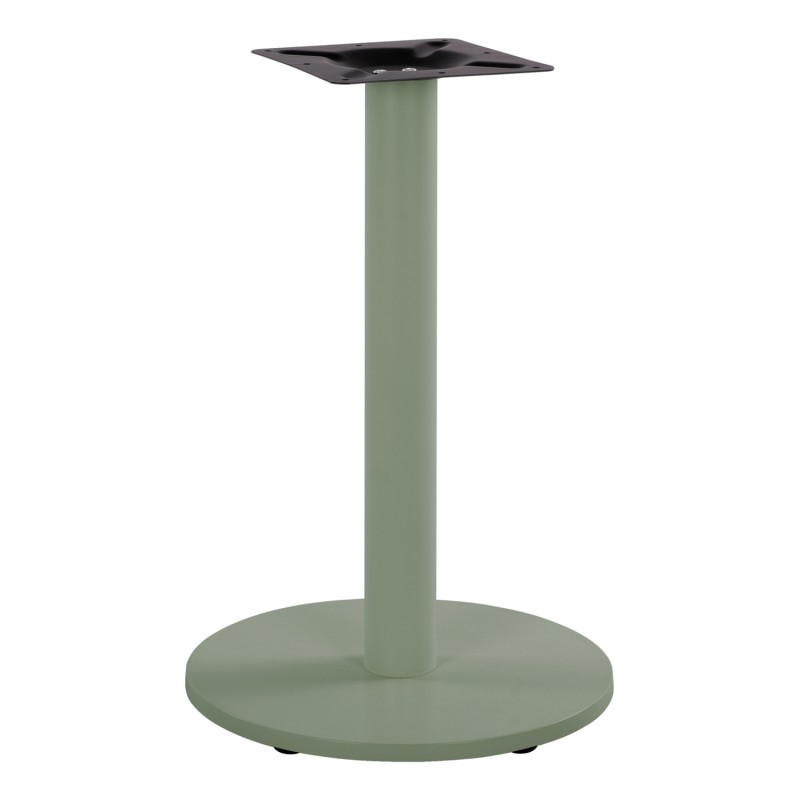 TABLE BASE FK419.28 METALLIC (STEEL) IN GREEN WITH HEIGHT ADJUSTERS Φ45Χ72Hcm. TABLE BASE FK419.28 METALLIC (STEEL) IN GREEN WITH HEIGHT ADJUSTERS Φ45Χ72Hcm.