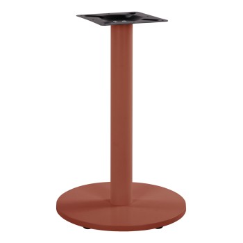 TABLE BASE FK419.27 METALLIC (STEEL) IN TERRACOTTA COLOR WITH HEIGHT ADJUSTERS Φ45Χ72Hcm.