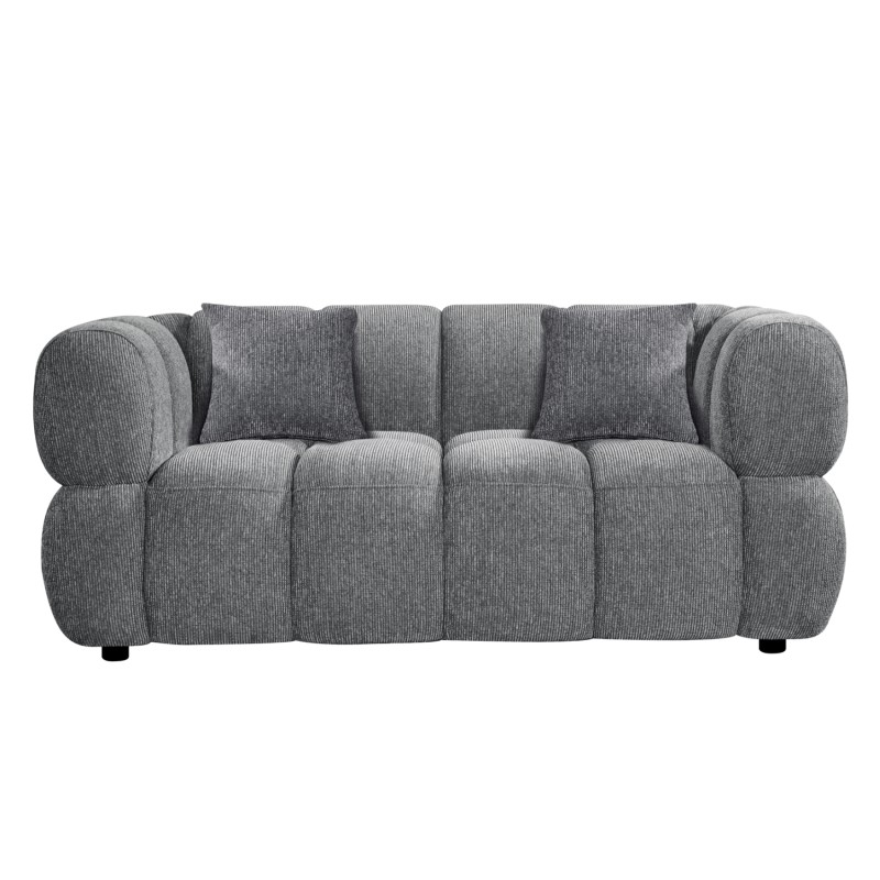 SOFA 2-SEATER NORIKA FK3332.01 GREY FABRIC 172x91x72Hcm. SOFA 2-SEATER NORIKA FK3332.01 GREY FABRIC 172x91x72Hcm.