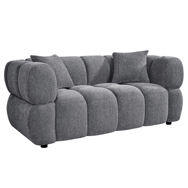 SOFA 2-SEATER NORIKA FK3332.01 GREY FABRIC 172x91x72Hcm. SOFA 2-SEATER NORIKA FK3332.01 GREY FABRIC 172x91x72Hcm.