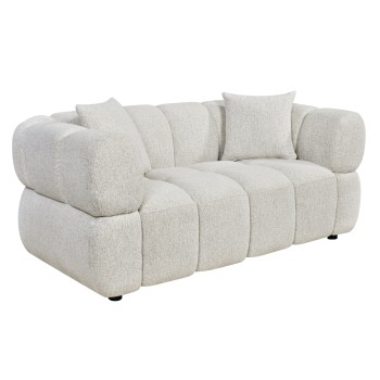 SOFA 2-SEATER NORIKA FK3332.02 ECRU FABRIC 172x91x72Hcm.