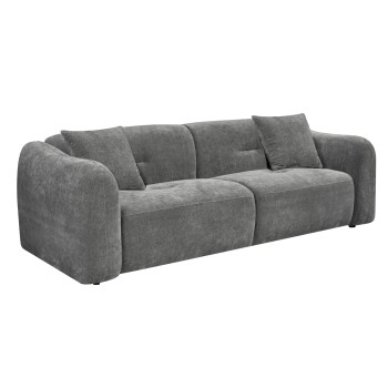 SOFA 3-SEATER JUNOA FK3333.01 GREY FABRIC 228x89x74Hcm.
