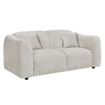 SOFA 2-SEATER JUNOA FK3334.02 ECRU FABRIC 172x89x85Hcm.