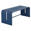BENCH 2-SEATER SERIES INTREPID FK6327.08 ALUMINUM IN BLUE 109,5x37x42Hcm. BENCH 2-SEATER SERIES INTREPID FK6327.08 ALUMINUM IN BLUE 109,5x37x42Hcm.