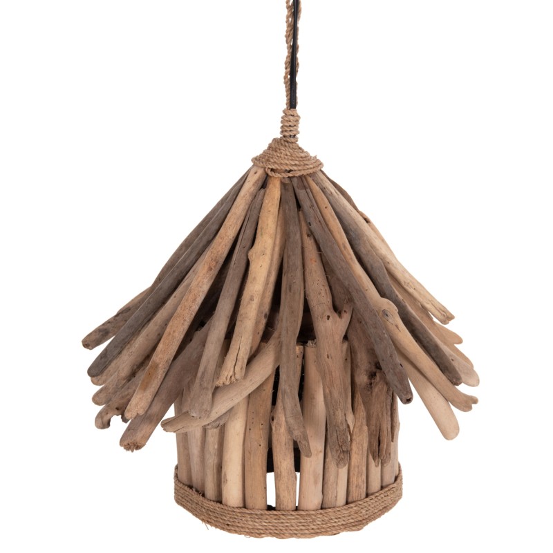 CEILING PENDANT LAMP TREIT FK4874 DRIFTWOOD IN NATURAL Φ40x73Hcm.[1xΕ27]