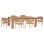 OUTDOOR DINING SET 7PCS FILEM FK10910 ACACIA WOOD & ROPE IN NATURAL COLORS