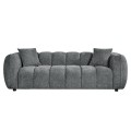 SOFA 3-SEATER LYKKE FK3323.01 GREY FABRIC 229x89x70Hcm. SOFA 3-SEATER LYKKE FK3323.01 GREY FABRIC 229x89x70Hcm.